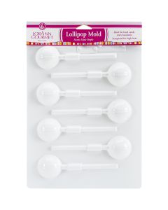 Lorann Oils Lollipop Sheet Mold-Basketball 6 Cavity (1 Design) - Lollipop Sheet Mold-Basketball 6 Cavity (1 Design)