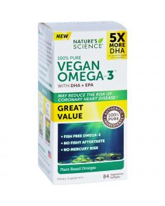 Nature's Science Natures Science Omega-3 - Vegan - with DHA and EPA - 84 Softgels