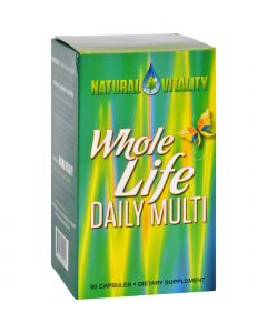 Natural Vitality Whole Life Daily Multi - 90 Capsules