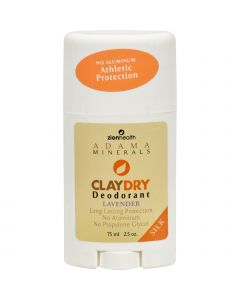 Zion Health Claydry Silk Deodorant - Lavender - 2.5 oz