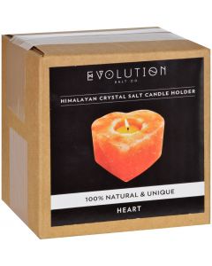 Evolution Salt Tealight Candle Holder - Heart - 1 Count