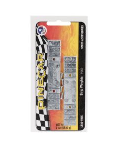 Woodland Scenics Pine Car Derby Weights 1oz-Strip