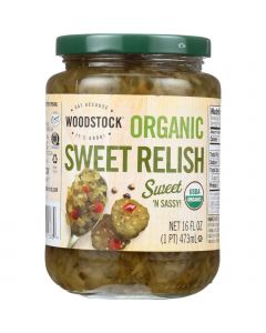 Woodstock Relish - Organic - Sweet - 16 oz - case of 12