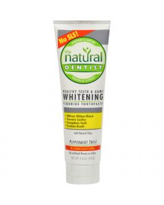 Natural Dentist Healthy Teeth and Gums Whitening Toothpaste Peppermint Twist - 5 oz