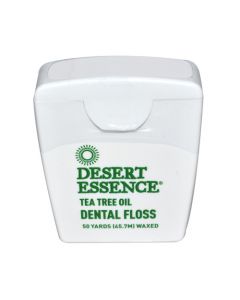 Desert Essence Dental Floss Tea Tree Oil - 50 Yds - Case of 6