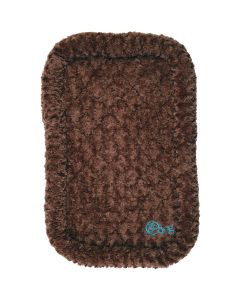 Worldwise goDog Bedzzz Shag Plush Medium 30"X19"-Cocoa