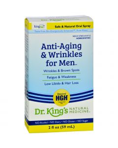 King Bio Homeopathic Anti Aging and Wrinkles - Men - 2 oz