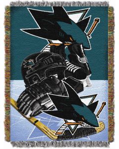 The Northwest Company Sharks  "Home Ice Advantage" 48x60 Tapestry Throw