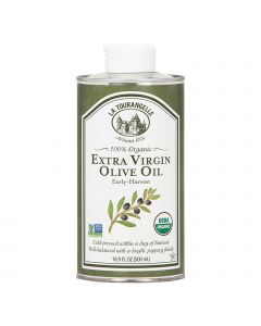 La Tourangelle Organic Extra Virgin Olive Oil - Case of 6 - 16.9 Fl oz.