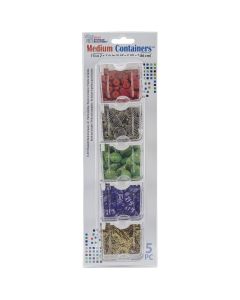 Darice Elizabeth Ward's Medium Containers 1.75"X2"X1.125" 5/Pkg-