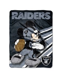 The Northwest Company Raiders 46"x60" Mickey Micro Raschel Throw (NFL) - Raiders 46"x60" Mickey Micro Raschel Throw (NFL)