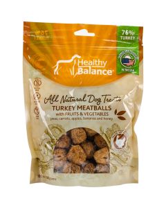 Ethical Pets Healthy Balance Dog Treats 10.5oz-Turkey Meatballs Fruit & Veggie