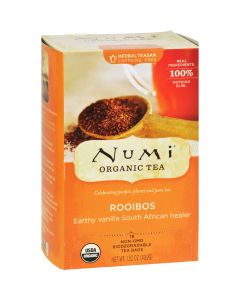 Numi Tea Numi Red Mellow Bush Rooibos Tea - 18 Tea Bags - Case of 6