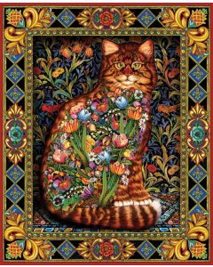 White Mountain Puzzles Jigsaw Puzzle 1000 Pieces 24"X30"-Tapestry Cat