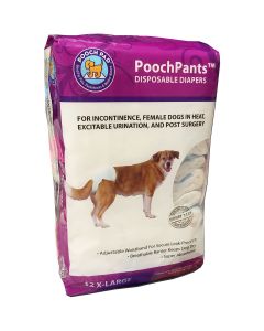 PoochPad PoochPants Disposable Diaper-Large 12/Pkg-