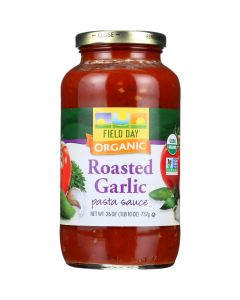 Field Day Pasta Sauce - Organic - Roasted Garlic - 26 oz - case of 12