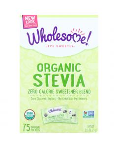 Wholesome Sweeteners Stevia - Organic - 75 count - case of 6
