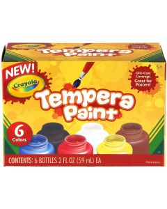 Crayola Tempera Paint 2oz 6/Pkg-