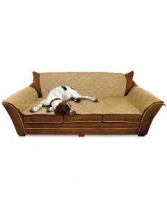 K&H Pet Products Furniture Cover Couch Mocha 26" x 70" seat, 42" x 88" back, 22" x 26" side arms