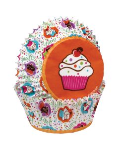Wilton Standard Baking Cups-Cupcake Party 75/Pkg