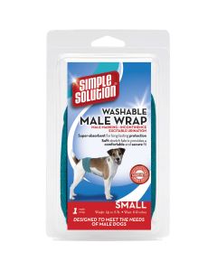 Simple Solution Washable Male Dog Wrap Small Teal