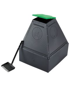 Hueter Toledo Doggie Dooley In-ground Waste Disposal For 1 To 2 Dogs Black 17.5" x 17.5" x 16"