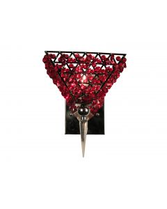 Warehouse of Tiffany Hades 1-light Red Crystal Wall Lamp - Hades Red Crystal Wall Lamp