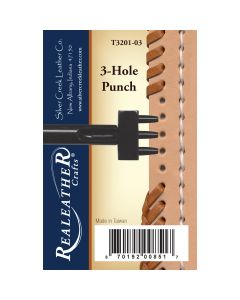 Realeather Crafts 3 Hole Punch-