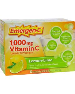 Alacer Emergen-C Vitamin C Fizzy Drink Mix Lemon Lime - 1000 mg - 30 Packets