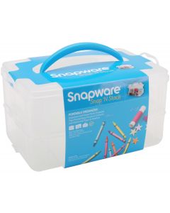 Snapware Snap 'n Stack Craft Organizer Medium Rectangle 2 Layers-5"X10"X6.5"