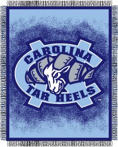 The Northwest Company UNC "Focus" 48"x60" Triple Woven Jacquard Throw (College) - UNC "Focus" 48"x60" Triple Woven Jacquard Throw (College)