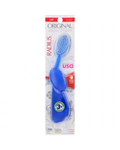 Radius Original Right Hand Toothbrush Soft Bristles - 1 Toothbrush - Case of 6