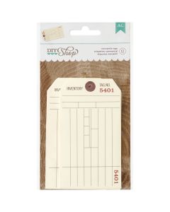 American Crafts DIY Shop 2 Tags 12/Pkg-Mercantile