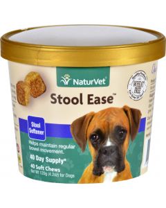 NaturVet Stool Ease - Dogs - Cup - 40 Soft Chews