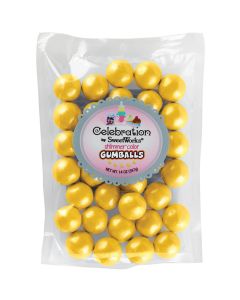 Celebrations By SweetWorks Gumballs 14oz-Shimmer (TM) Yellow - Celebrations By SweetWorks Gumballs 14oz-Shimmer (TM) Yellow