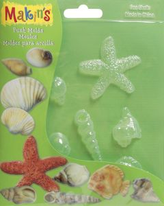 Makin's USA Makin's Clay Push Molds-Seashells