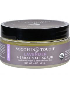 Soothing Touch Scrub - Organic - Salt - Herbal - Lavender - 10 oz