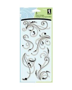 Inkadinkado Clear Stamps 4"X8"-Dot Flourishes