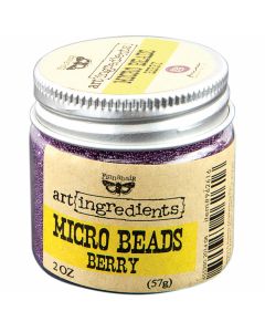 Prima Marketing Finnabair Art Ingredients Micro Beads 2oz-Berry