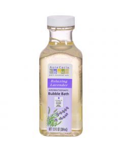 Aura Cacia Aromatherapy Bubble Bath Relaxing Lavender - 13 fl oz