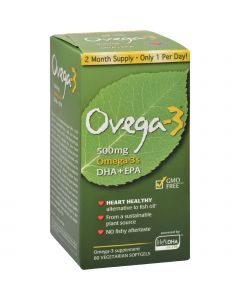 Amerifit Nutrition Ovega-3 - 500 mg - 60 Vegetarian Softgels