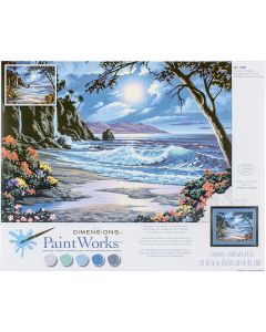 Dimensions Paint Works Paint By Number Kit 20"X16"-Moonlit Paradise