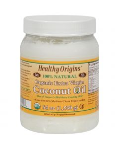 Healthy Origins Coconut Oil - Organic Extra Virgin - 54 oz