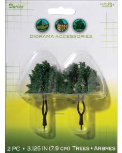 Darice Diorama Trees 2/Pkg-3.125"