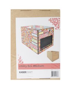 Kaisercraft Beyond The Page MDF Medium Utility Box-13.5"X10"X9.5"