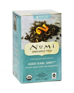 Numi Tea Numi Aged Earl Grey Bergamot Black Tea - 18 Tea Bags - Case of 6