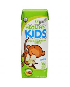 Orgain Organic Nutrition Shake - Vanilla Kids - 8.25 fl oz - Case of 12