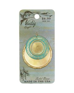 Vintaj Metal Accents-Rosemal Bezels 31.7mm To 38mm 2/Pkg