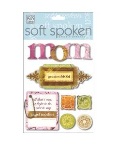 Me & My Big Ideas Soft Spoken Themed Embellishments-Renee - Mom