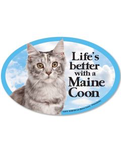 Prismatix Decal Cat & Dog Magnets-Maine Coon